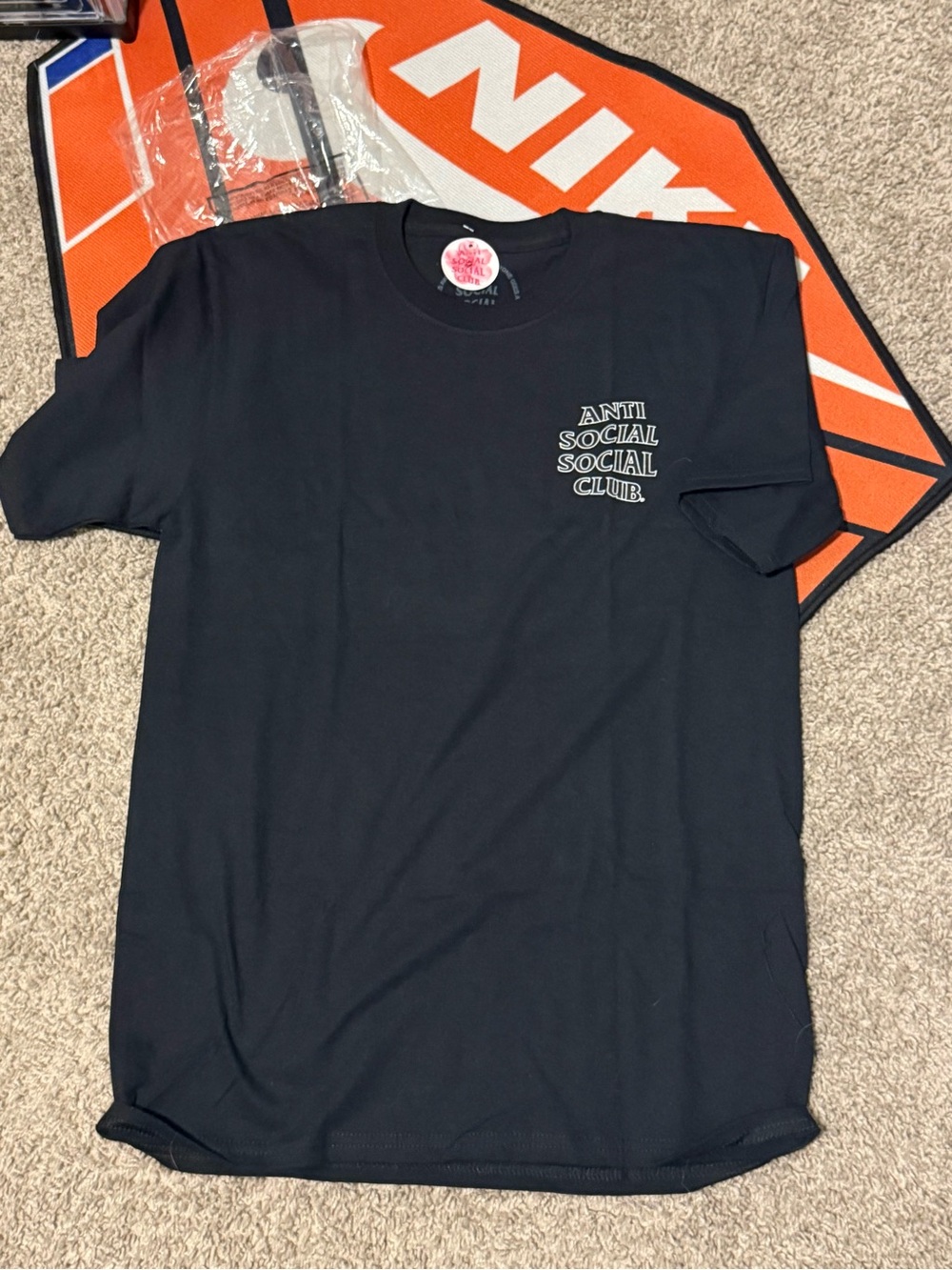 Anti Social Social Club Black Short Sleeve Logo Tee